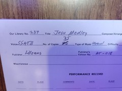 Jesu Medley — SSATB Choral Anthem Lot (35 Copies) | Skillings | Lillenas Publish