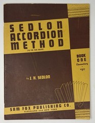 Sedlon Accordion Method Books One Two & Three 1939 Instruction Program Trio