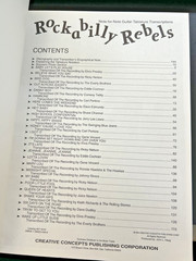 Rockabilly Rebels Songbook with Guitar Tab Transcriptions by Roy Zimmerman