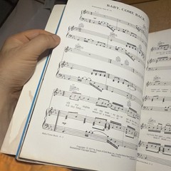 Player Songbook Featuring Baby Come Back Piano Guitar Photos Very Good