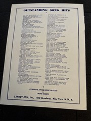 Sparrow in the Tree Top Sheet Music Vocals 1951 Guy Mitchell