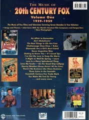 « THE MUSIC OF 20th CENTURY FOX – Vol. 1 – 1929-1959 » WARNER BROS. [SONG BOOK]