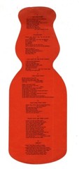 1930s Wahoo-Cream Top 14 verses-popular songs Shaped Like a Creamtop Milk Bottle