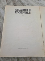 very rare 1975 Zen-On Music Alto and Soprano Recorder Ensemble sheet music books
