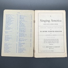 Vtg Singing America Song And Chorus Book By Augustus D. Zanzig C.C Birchard & Co