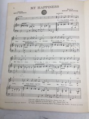 « My Happiness » Sheet Music Book by Betty Peterson and Borney Bergantine