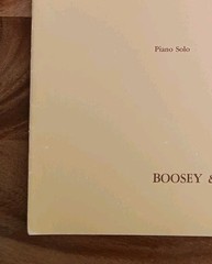 Béla Bartók – Three Rondos Piano Solo Vintage 1957 Boosey & Hawkes Sheet Music.
