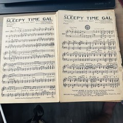 Sleepy Time Gal Slow Fox Trot Sheet Music Score Multiple Parts Frank Barry Arr