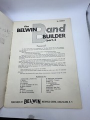 « THE BELWIN BAND BUILDER » PART 2 MUSIC BOOK-FOR BARITONE T.C. 🎶