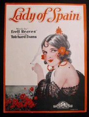 Lady Of Spain Sheet Music Vintage 1944 Tolchard Evans Erell Reaves Sam Fox (O)
