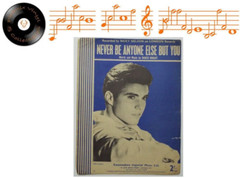 Ricky Nelson Never Be Anyone Else But You 1958 Sheet Music