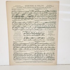 Antique 1924 Elevation Sheet Music by Otto Florsheim