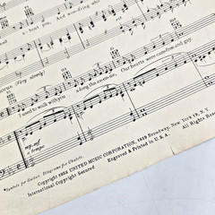 Somewhere Along the Way 1952 Sheet Music Piano Lyrics Chord Gallop Nat King Cole