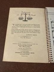 Youthspiration Pocket Hymnal Songs For Youth Singspiration 1948 Spiral Bound