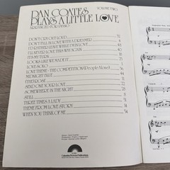 Dan Coates Plays A Little Love Piano Sheet Music Volume 2 -Vintage 1981