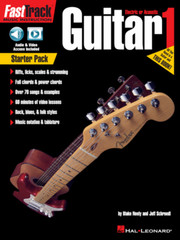 FastTrack GUITAR-Book 1 Starter Pack-MUSIC BOOK/ONLINE AUDIO/VIDEO-NEW ON SALE!!