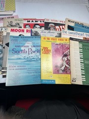 Lot Of 15 Vintage Hollywood Broadway Musical Sheet Music Movies Show Tunes