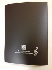 NEW, Sheet Music Folder Binder black 40 sleeve 8.5×11 A4 80-page capacity Cahaya