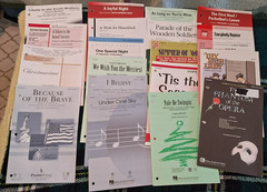 47 MUSIC BOOK LOT Wicked Broadway Phantom Pop Christmas Rock Disney Chorus SATB