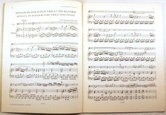 MUSICAL SCORE Stamitz SONATA FOR VIOLA In B Peters GERMANY #1678