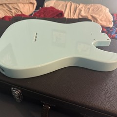 Left-handed Roasted Poplar Electric Guitar Body TL Style SS Sonic Blue Color