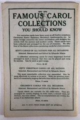 Fifty Christmas Carols of All Nations Eduardo Marzo Vintage Songbook Willis