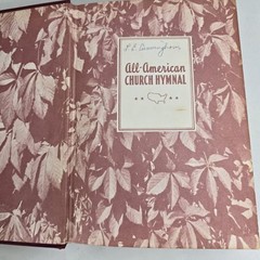 All-American Church Hymnal Piano Organ Solo Singer Christian Songbook Music Vtg