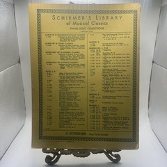 Vintage G Schirmer Brahms Piano Works Vol 1 Piano Score Yellow Vol 1757 USA
