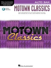 Motown Classics Alto Sax Solo Sheet Music R&B Songs Play-Along Book Online Audio