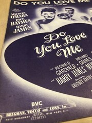Do You Love Me 1946 Sheet Music Harry Ruby Maureen OHara Dick Haymes Harry James