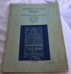 Antonio Vivaldi Gloria Solo Voices Mixed Chorus Orchestra Sheet Music J Machlis