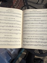 Orchestration Christian Service Songs Lot Of 7 Cello Bass Cornets Trombone Clar