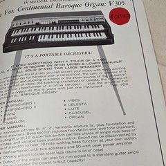 Original Vox Musical Instruments Catalog 1968 Beatles Cover Used From Music Shop