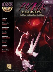 Punk Classics Bass Play-Along Vol 12 Bass Guitar Tab Sheet Music Book CD