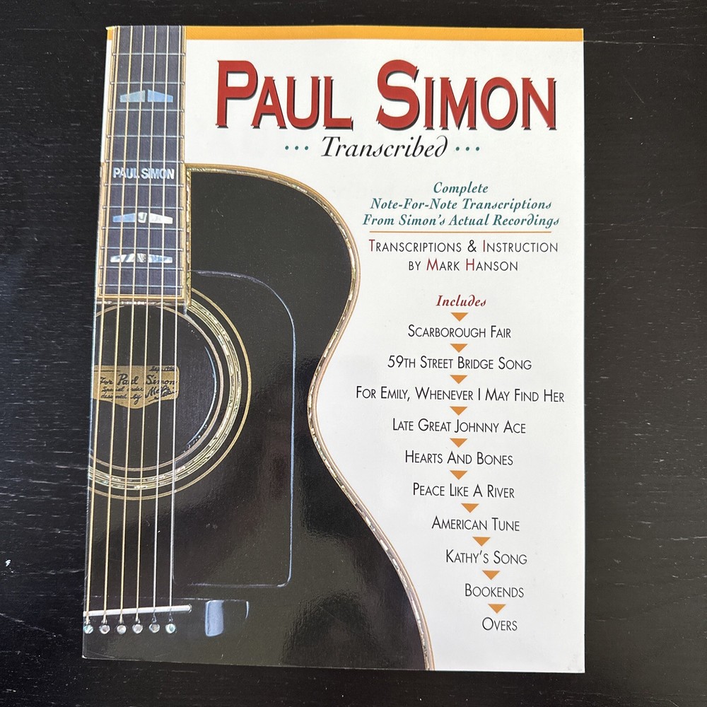 Paul Simon – “Transcribed” by Mark Hanson (1993, Trade Paperback)