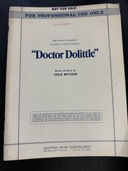 Doctor Dolittle Vocal Song Book Sheet Music Professional 20th Century Fox 1967