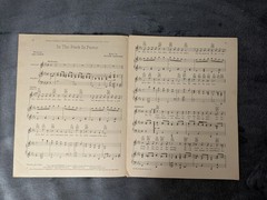 Maurice Chevalier Sheet Music In The Park In Paree 1933 Louise 1929