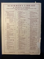 Military March – 1901 sheet music – Four Hands Piano – Schubert G. Schirmer