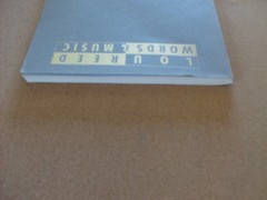 Lou Reed Words and Music Sheet Music Songbook P/V/G – Velvet Underground