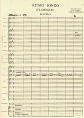 RITMO JONDO (Flamenco) Arranged for Concert Band by Carlos Surinach / AMP-96536