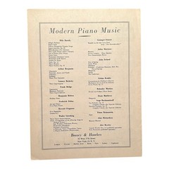 Pomp and Circumstance No 1 in D Edward Elgar Piano Solo Boosey NOS Vintage