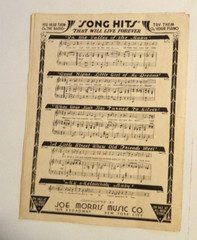 1932 Beautiful Blue Danube waltz. By Johann Strauss. Vocal Sheet music.