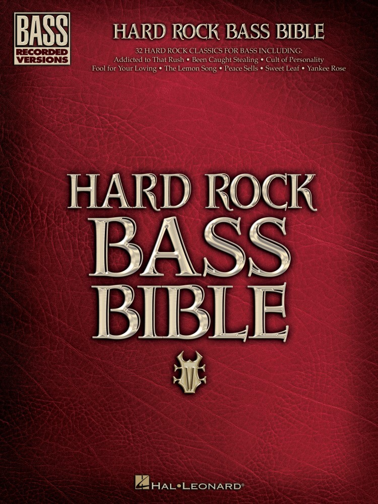 Hard Rock Bass Bible Sheet Music Bass Recorded Versions Book NEW 000690746