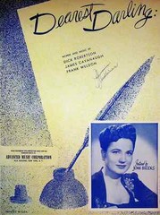 Vintage Sheet Music DEAREST DARLING Dick Robertson James Cavanugh 1945