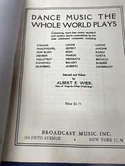 Vintage 1944 Dance Music the whole world plays sheet music signed Anne McLeod
