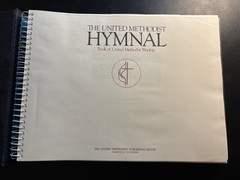 1989 United Methodist Hymnal Deluxe Keyboard Edition Blue Spiral Piano Organ