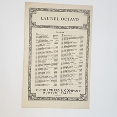 Vintage 1929 Laurel Octavo The Nightingale Sheet Music by Tchaikovsky