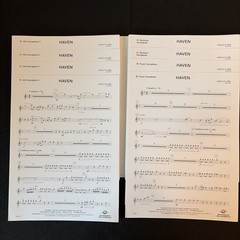 Haven Adrian B Sims Complete Concert Band Score & Parts Grade 4 FJH B1881 Unused