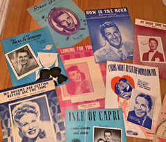 Sheet Music Lot of 19 Mid Century – Perry Como, Irving Berlin, Tommy Dorsey, etc