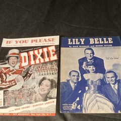 Vintage Sheet Music Lot of 22 – 1930s- 1940s -1950s Piano/Voice